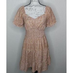 Hint of Blush Floral Dress Size M (CL)